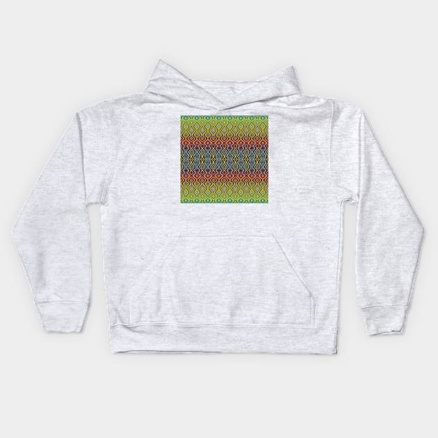 Colorful Ripples Kids Hoodie by chambergambit